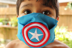 Image of Kids Super Heroes Face Mask - Washable, Protective & Anti Dust Face Cover