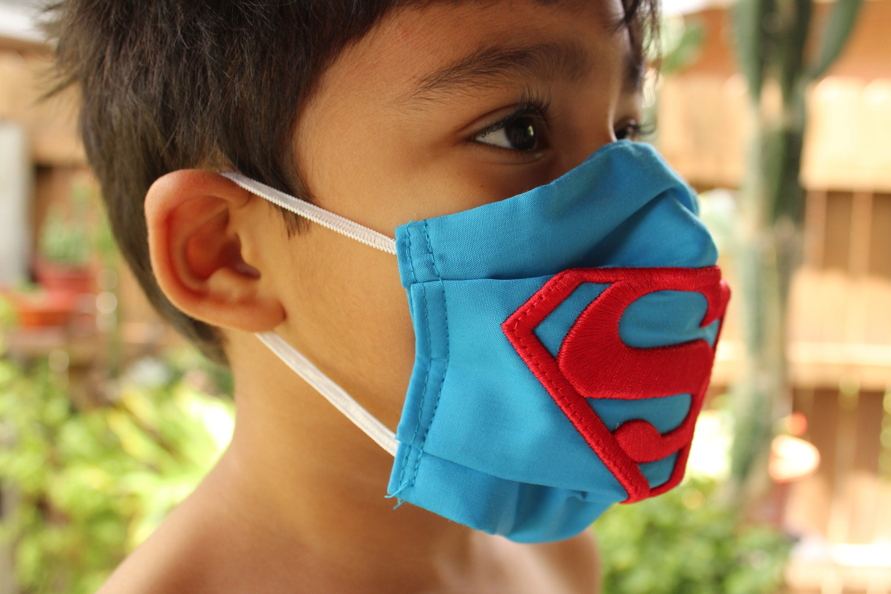 Kids Super Heroes Face Mask - Washable, Protective & Anti Dust Face Cover