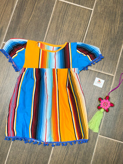 Image of Girls Handmade Sarape Dress