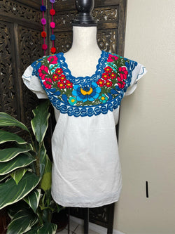 Image of Artisanal Blouse w/Gorgeous Embroidery from Chiapas, Mexico