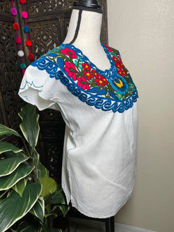 Image of Artisanal Blouse w/Gorgeous Embroidery from Chiapas, Mexico