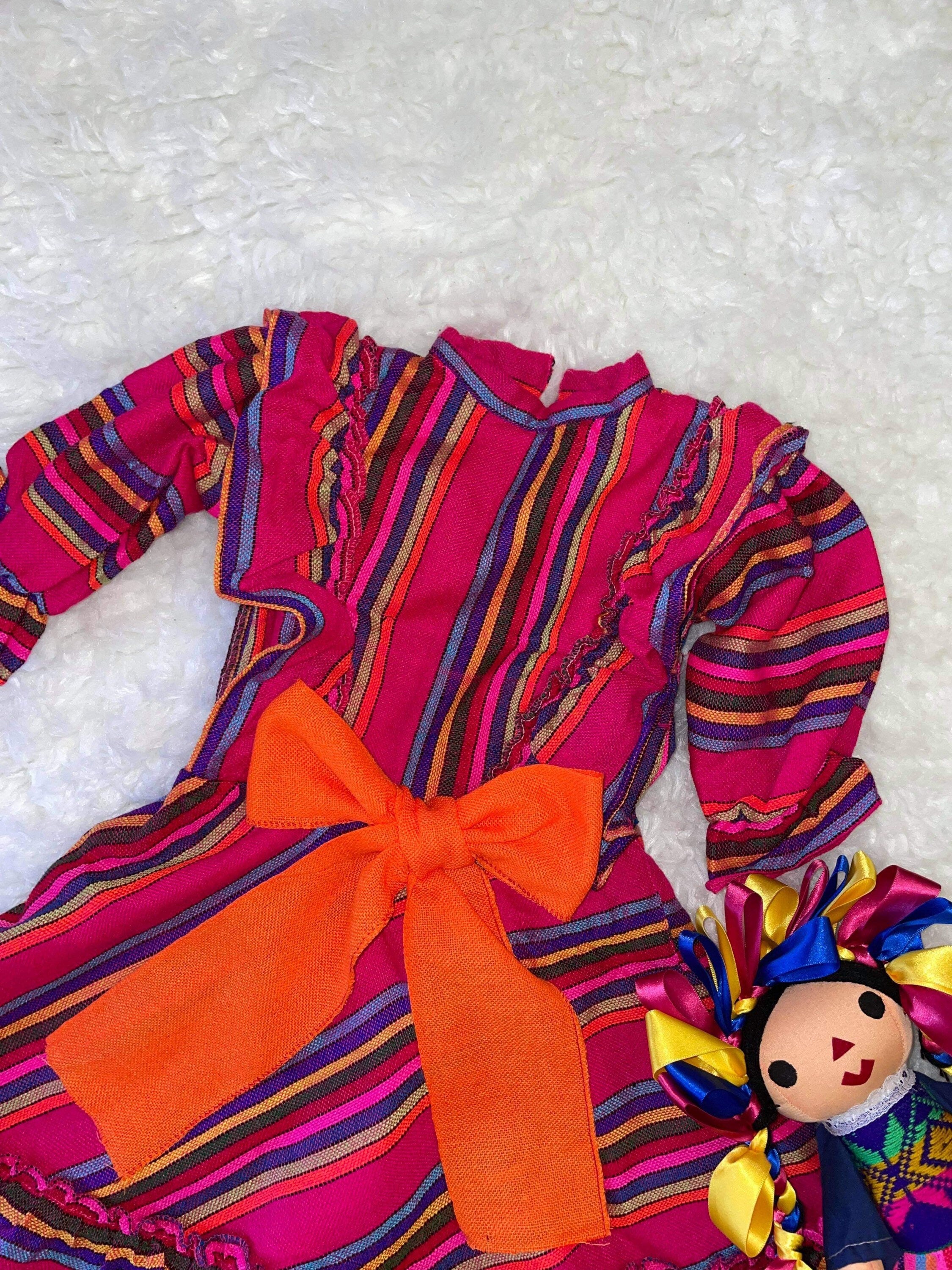 Beautiful Girls Handmade Mexican Dress - Artisan Made Mexican Dress - 12 months