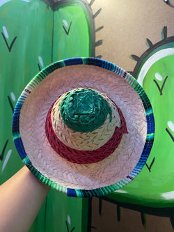 Image of Handmade Mexican Straw Kids Hat - Mexican Straw Hat